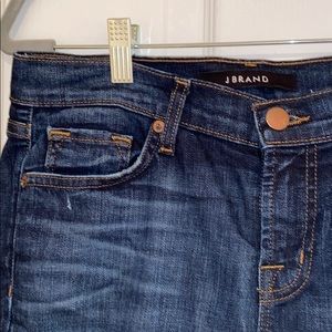 J BRAND cuffed short dark denim